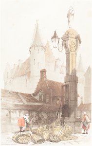 Targ Rybny, Antwerpia autorstwa Thomas Shotter Boys