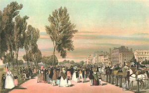 Hyde Park w pobliżu Grosvenor Gate. autorstwa Thomas Shotter Boys