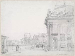 Île de la Cité widziana z Institut, Paryż autorstwa Thomas Shotter Boys