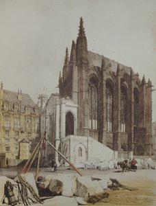 La Sainte Chapelle, z Malowniczej architektury w Paryżu, wydana w 1839 r. autorstwa Thomas Shotter Boys