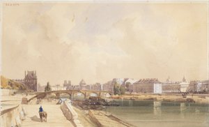 Pont Royal w 1833 roku autorstwa Thomas Shotter Boys