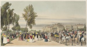 Londyn taki, jaki jest: Hyde Park, niedaleko Grosvenor Gate autorstwa Thomas Shotter Boys