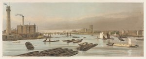 Londyn takim, jakim jest: Westminster, z mostu Waterloo, 1842. autorstwa Thomas Shotter Boys