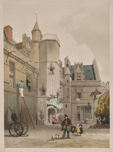 Malownicza architektura w Paryżu, Gandawie, Antwerpii, Rouen: Hôtel Cluny, Paryż autorstwa Thomas Shotter Boys