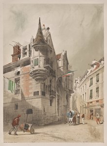 Malownicza architektura w Paryżu, Gandawie, Antwerpii, Rouen: Hotel de Sens, Paryż autorstwa Thomas Shotter Boys