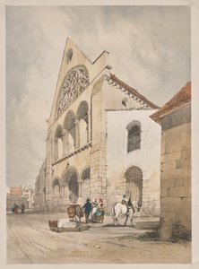Malownicza architektura w Paryżu, Gandawie, Antwerpii, Rouen: St. Andre, Chartres, Francja autorstwa Thomas Shotter Boys