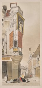 Malownicza architektura w Paryżu, Gandawie, Antwerpii, Rouen: Vieille Rue du Temple, Paryż autorstwa Thomas Shotter Boys