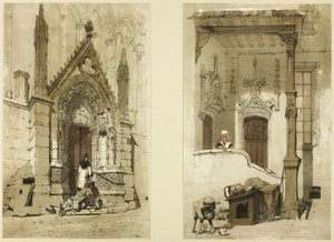 Czerwone Drzwi, Notre Dame, Paryż autorstwa Thomas Shotter Boys