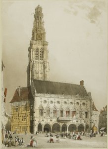 Ganek południowy katedry w Chartres autorstwa Thomas Shotter Boys