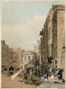Temple Bar z The Strand, Londyn autorstwa Thomas Shotter Boys