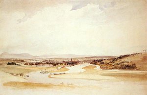 Sekwana w Rouen (akwarela na papierze) autorstwa Thomas Shotter Boys
