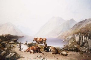 Postój w pojeździe, Loch Etive autorstwa Thomas Sidney Cooper