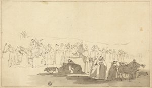 Pielgrzymi z Canterbury autorstwa Thomas Stothard