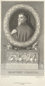 Geoffrey Chaucer , grawerowane przez Johna Henry