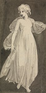 Dziewczyna, Pełna Długość, Stawiając Przód autorstwa Thomas Stothard