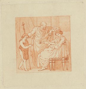 [Jeden z] dwóch albumów, zawierających łącznie 213 rysunków Stotharda do ilustracji książkowych autorstwa Thomas Stothard