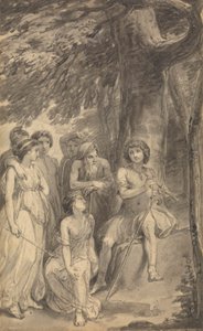 Jedna z sześciu ilustracji do „Przygód Telemacha syna Ulissesa” Fenelona autorstwa Thomas Stothard