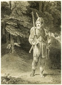 ?Polowanie na Robinsona Crusoe? z filmu „Życie i dziwne zaskakujące przygody Robinsona Crusoe” czy „York, Mariner”? autor: Daniel Defoe autorstwa Thomas Stothard