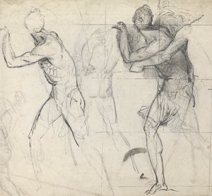 Szkic postaci klasycznych w akcji autorstwa Thomas Stothard
