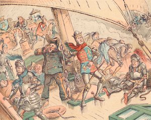 Richmond na morzu, c1884