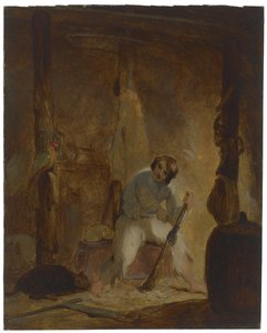 W Jego Jaskini, c. 1856 autorstwa Thomas Sully