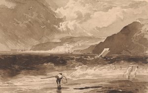 Lyme Regis, Dorsetshire, szkwał autorstwa Thomas Sully