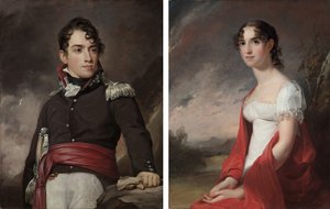 Portrety Jeana Terforda Davida i Mary Sicard David autorstwa Thomas Sully