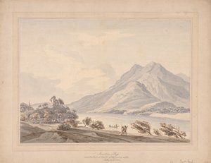 Góra Rigi i starożytny zamek Habsburgów nad Jeziorem Czterech Kantonów autorstwa Thomas Sunderland