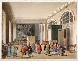 Wnętrze Urzędu Akcyzowego, Old Broad Street, City of London, 1810