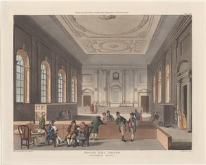 South Sea House, Dywidend Hall, 1 lutego 1810., 1 lutego 1810. autorstwa Thomas Sutherland