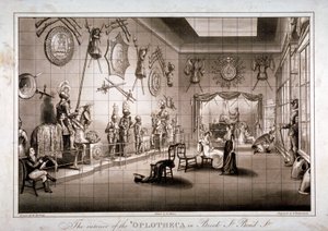Hoplotheca, Brook Street, Westminster, Londyn, c1810 autorstwa Thomas Sutherland