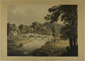 Widok na Richmond z mostu autorstwa Thomas Sutherland
