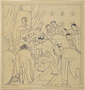 wyrównanie giełdy; Simplicissimus XXXV/36, 1930 autorstwa Thomas Theodor Heine