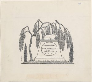 Mopsgrab autorstwa Thomas Theodor Heine