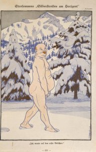 Srebrna podszewka Stresemanna na horyzoncie. / czekam na pierwszy fiołek autorstwa Thomas Theodor Heine