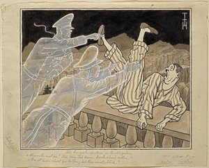 Martwi generałowie nawiedzają Berchtesgaden autorstwa Thomas Theodor Heine