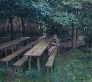 Ogród restauracyjny w Dachau autorstwa Thomas Theodor Heine