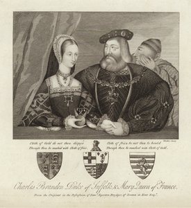 Charles Brandon książę Suffolk i Maria królowa Francji
