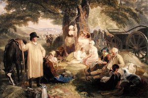 Hajdamacy przy kolacji (akwarela na papierze) autorstwa Thomas Unwins