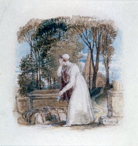 „Konstancja przy grobie Teodozjusza”, XIX w.