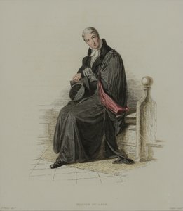 Master of Arts, wyryty przez J. Agara, opublikowany w "History of Oxford" R. Ackermanna, 1814 (akwaforta ręcznie kolorowana)