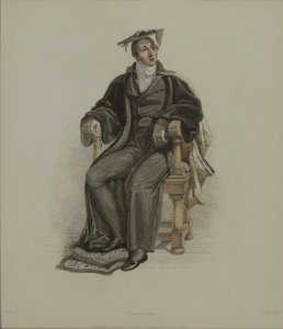 Proctor, sztych. J. Agar, opublikowany w „History of Oxford” R. Ackermanna, 1814 (rycina ręcznie kolorowana)