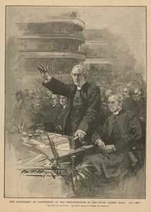 Arcybiskup Canterbury na demonstracji w Royal Albert Hall autorstwa Thomas Walter Wilson