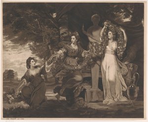Portret Barbary Beresford, Elizabeth Gardiner i Anne Townshend jako Trzech Gracji