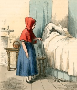 Przy łóżku swojej babci autorstwa Thomas Webster