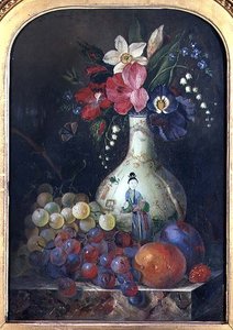 Martwa natura z żonkilami i irysami w chińskiej wazie autorstwa Thomas Whittle