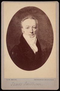 Portret Jamesa Smithsona z lat 1765-1829, 1816 sfotografowany w latach 70. XIX wieku.