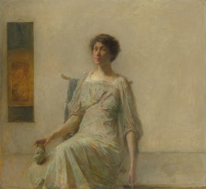 Dama z maską autorstwa Thomas Wilmer Dewing
