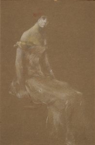 Portret damy w różu #3 autorstwa Thomas Wilmer Dewing