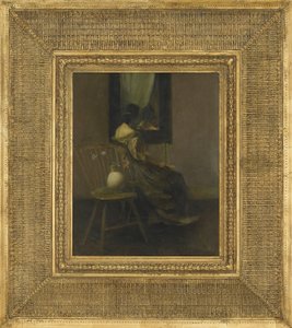 Lustro, 1907 (olej na desce) autorstwa Thomas Wilmer Dewing